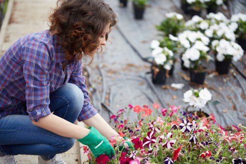 Gardener Alperton team preparing for work in a garden